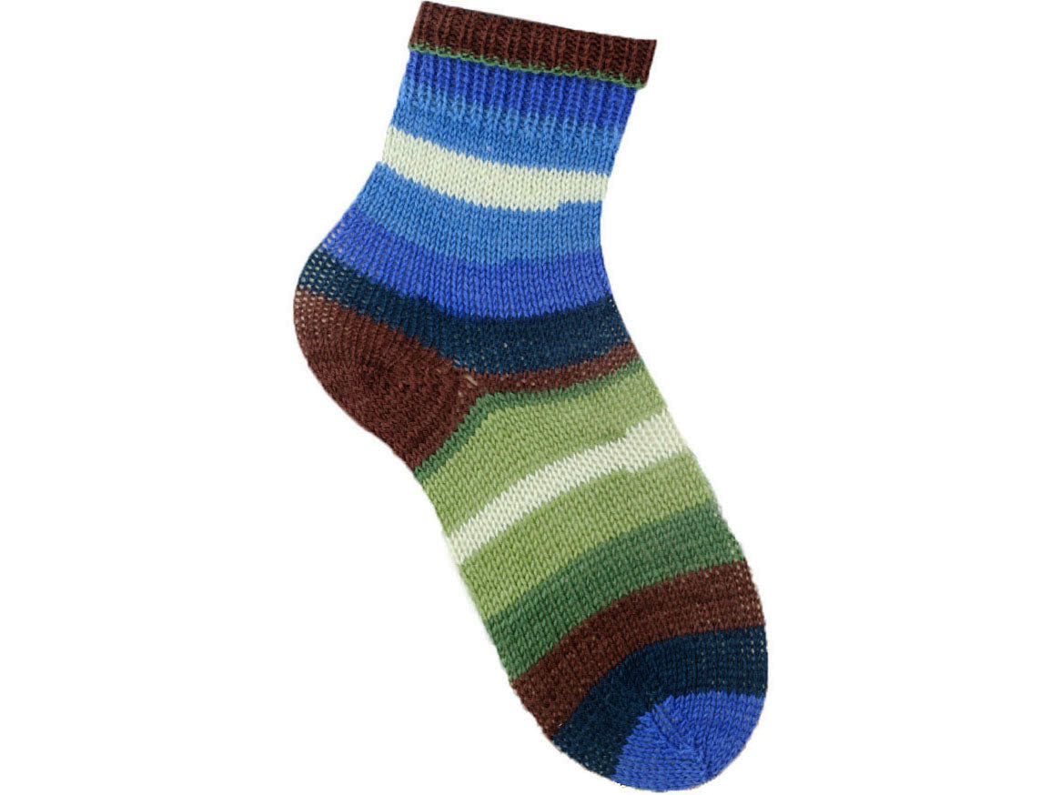 Lot of 4 x 100gr Skeins Ice Yarns SMART SOCK (75% Superwash Wool) Yarn Blue Shades Green Shades Cream