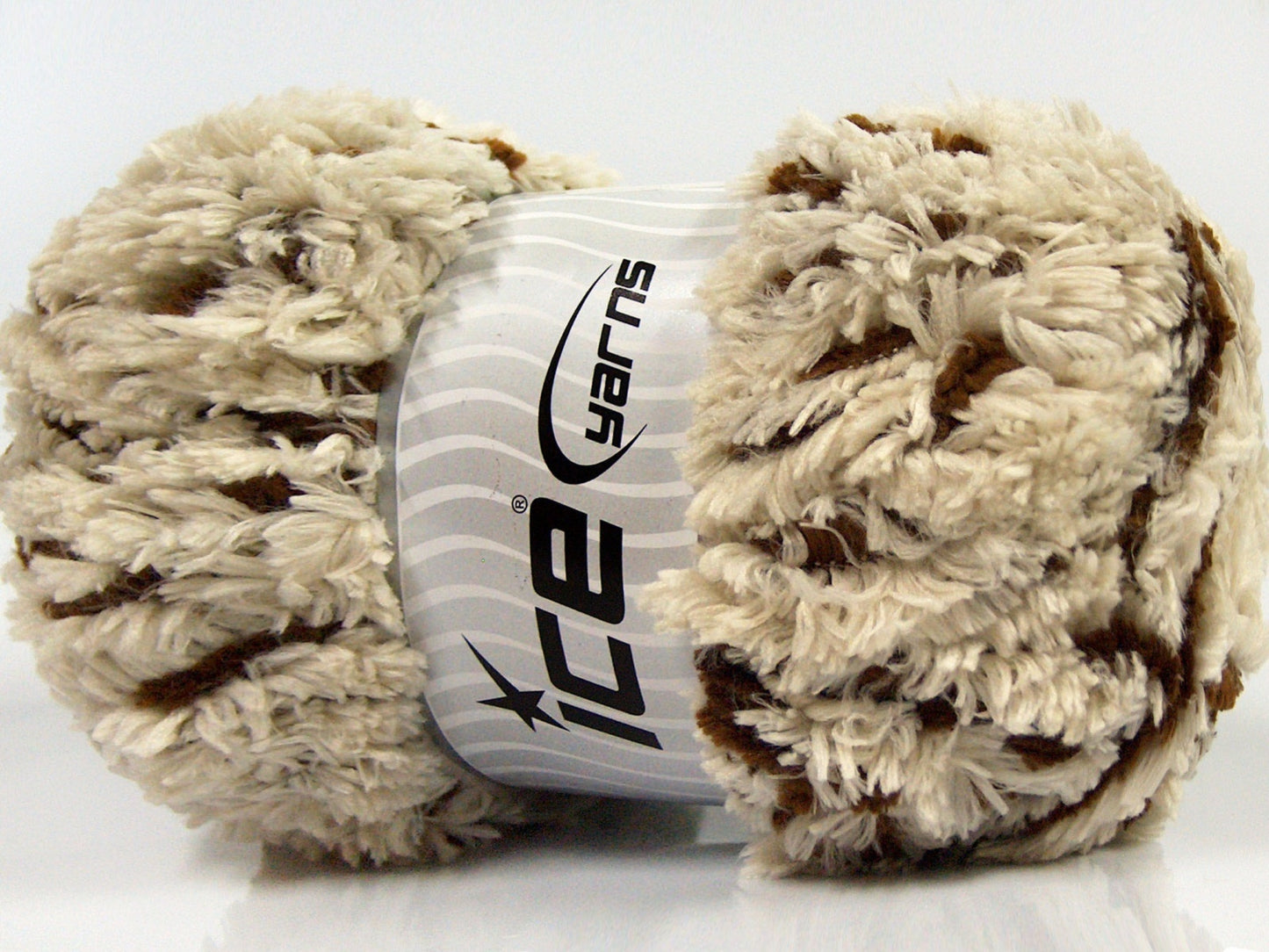 Lot of 4 x 100gr Skeins Ice Yarns PANDA DUO (100% MicroFiber) Yarn Ecru Brown