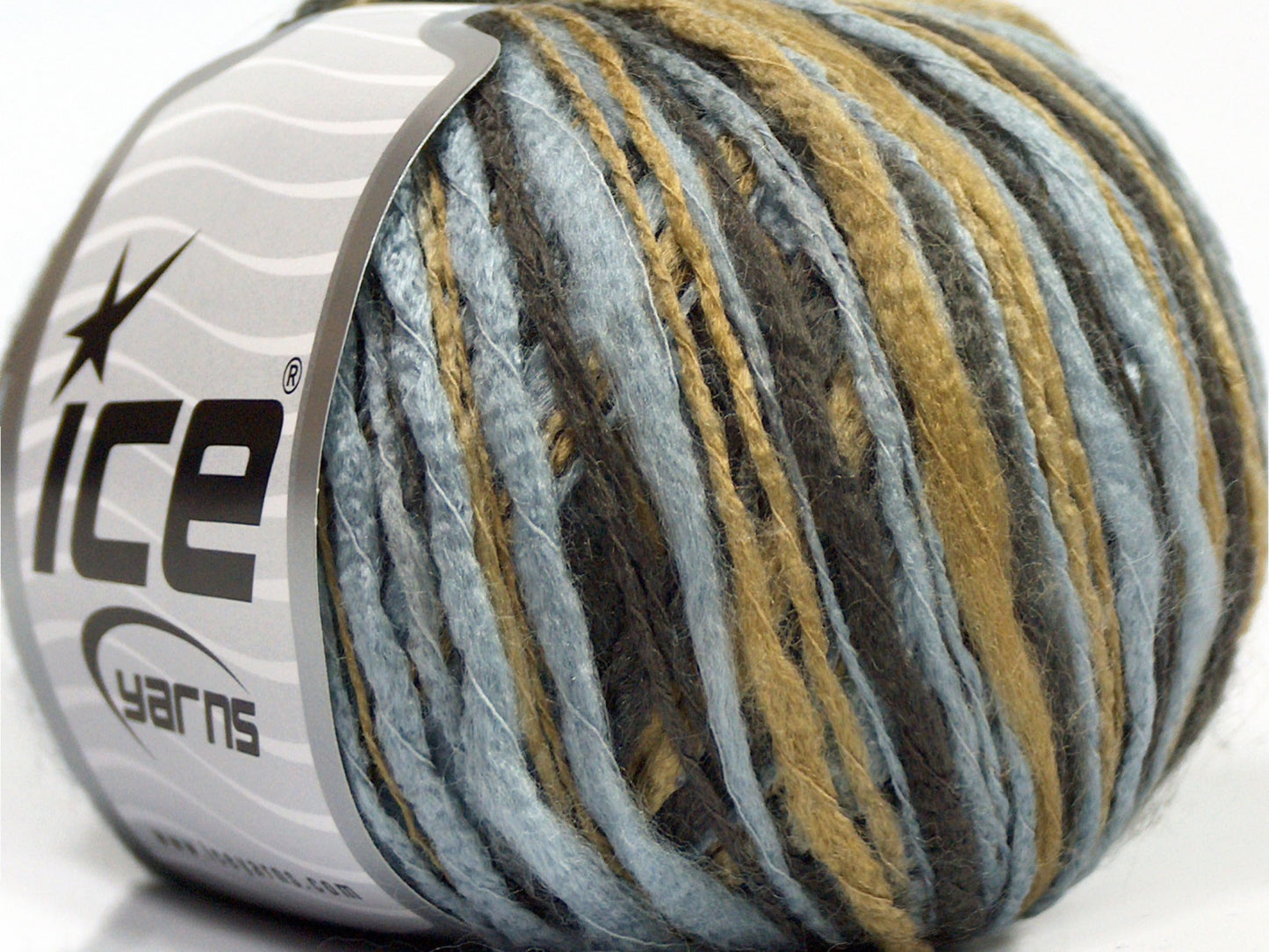 Lot of 8 Skeins Ice Yarns FLAMME COLOR Yarn Light Blue Grey Camel