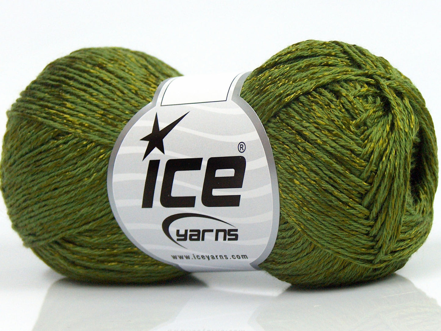 Lot of 8 Skeins Ice Yarns SUMMER FINE (67% Cotton 33% Viscose) Yarn Jungle Green