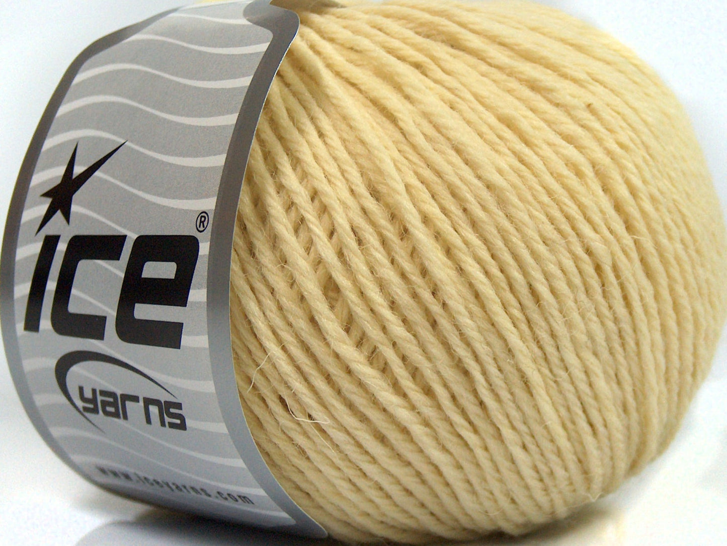 Lot of 8 Skeins Ice Yarns SALE LUXURY-PREMIUM (100% Wool) Yarn Ecru