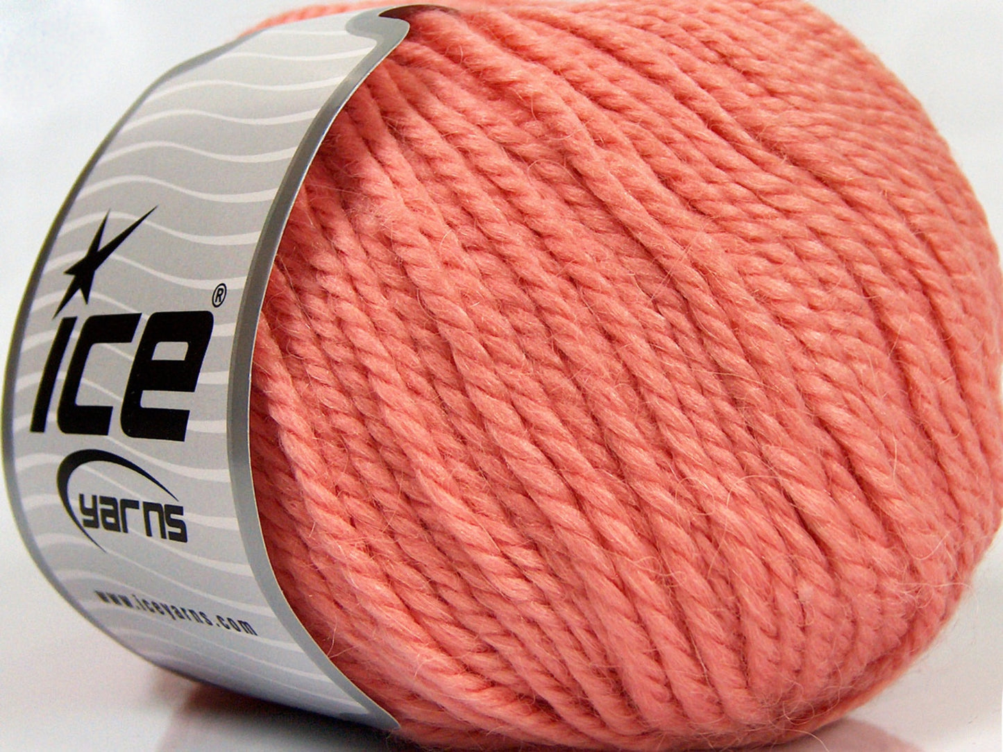Lot of 3 x 100gr Skeins Ice Yarns PERUVIAN (25% Alpaca 25% Wool) Yarn Light Salmon