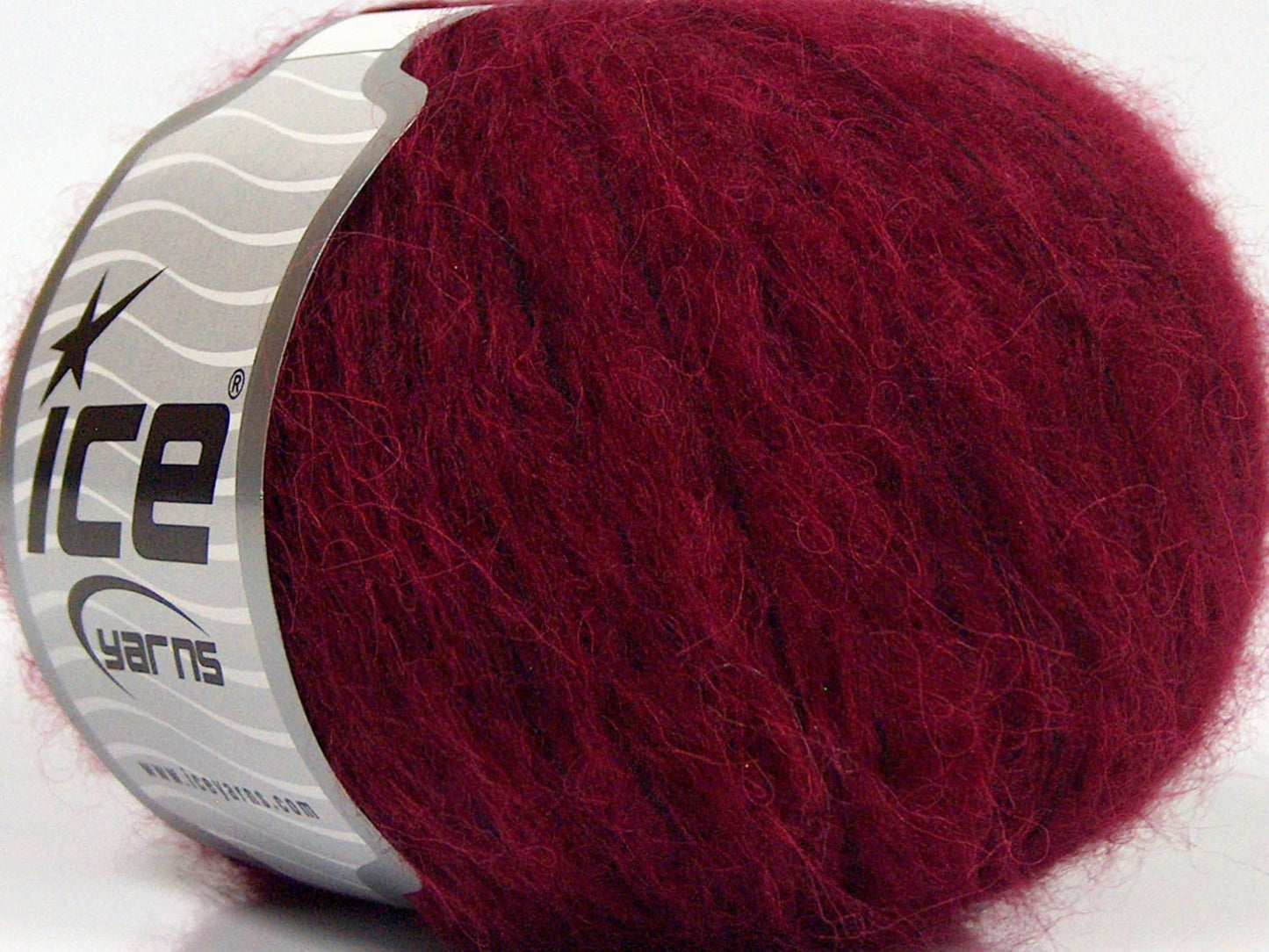 Lot of 8 Skeins Ice Yarns FLEECY WOOL (22% Wool) Hand Knitting Yarn Ruby Red