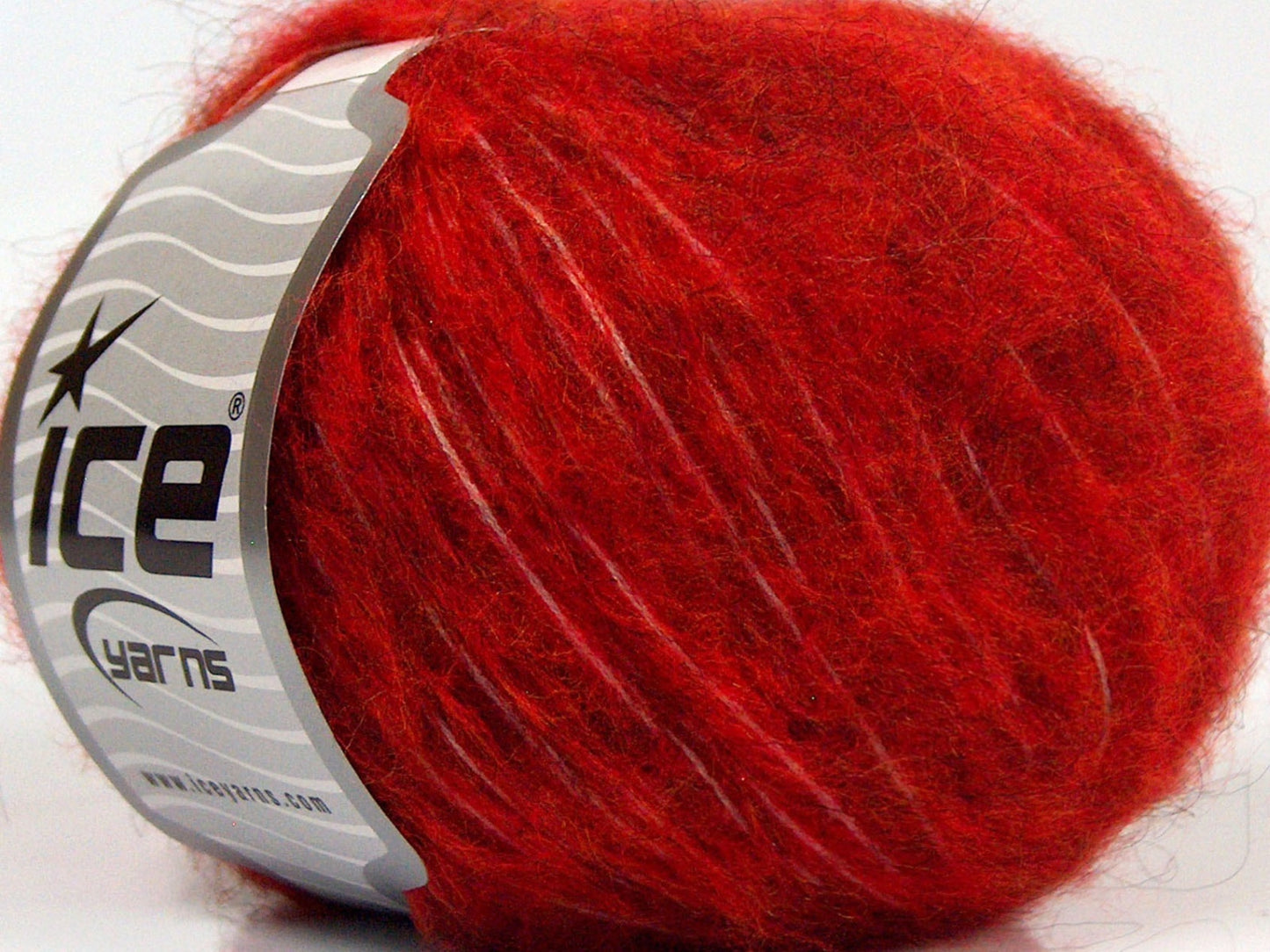 Lot of 8 Skeins Ice Yarns FLEECY WOOL (22% Wool) Yarn Dark Red Gold