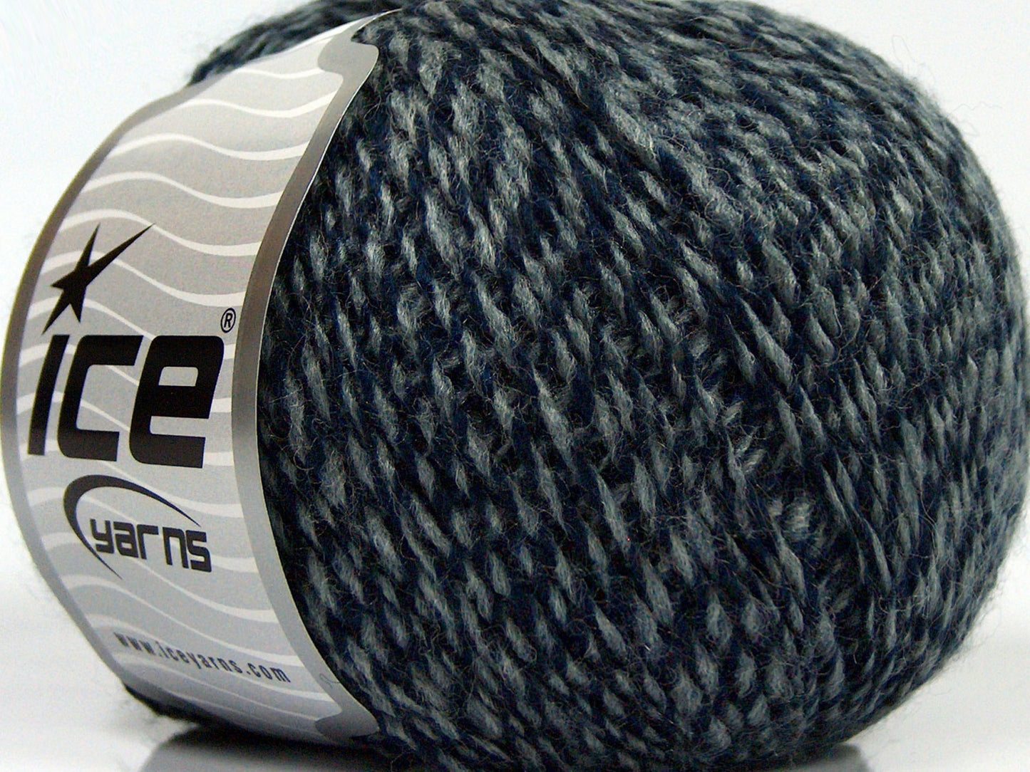 Lot of 8 Skeins Ice Yarns SALE WINTER (30% Wool) Hand Knitting Yarn Navy Grey