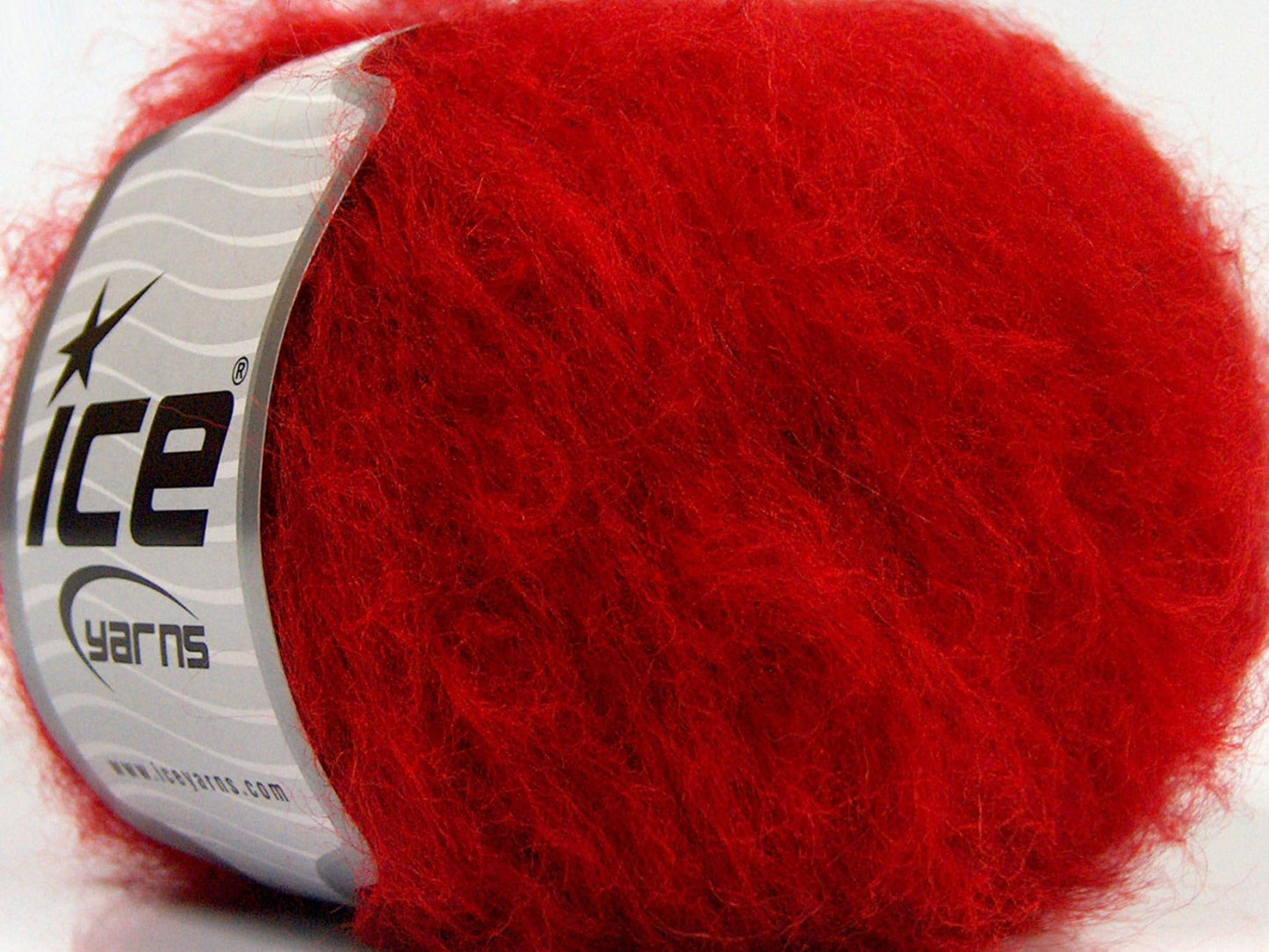 Lot of 8 Skeins Ice Yarns KAN MOHAIR (20% Mohair 25% Wool) Yarn Red