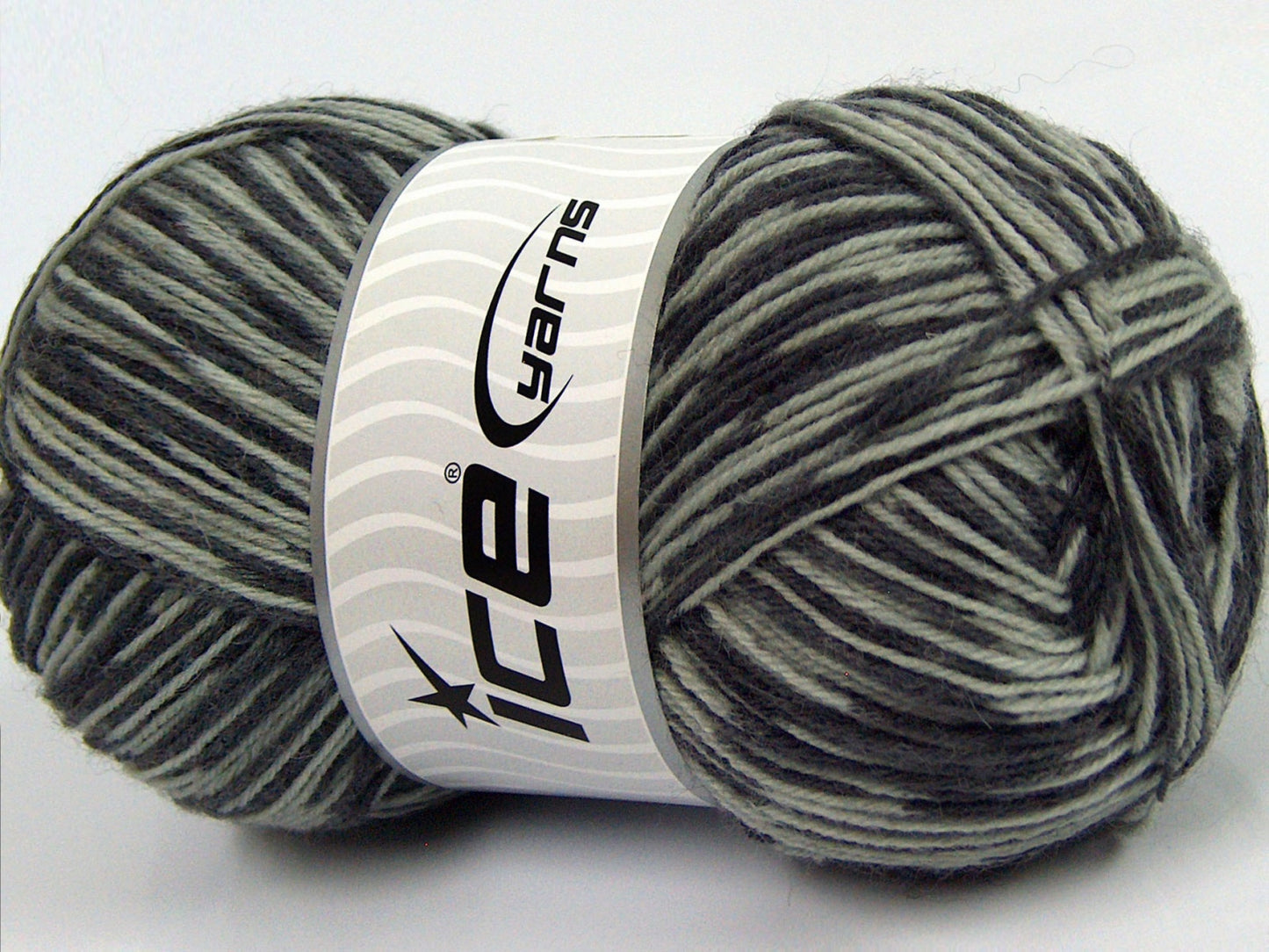 Lot of 4 x 100gr Skeins Ice Yarns MAGIC SOCK (75% Superwash Wool) Yarn Grey Shades