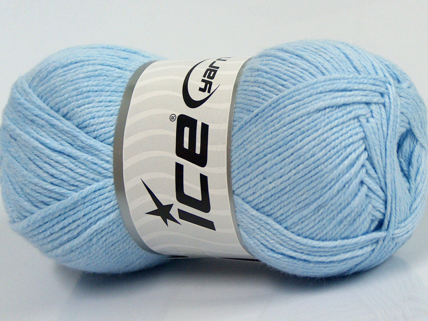 Lot of 4 x 100gr Skeins Ice Yarns BAMBOO BABY (60% Bamboo) Yarn Baby Blue