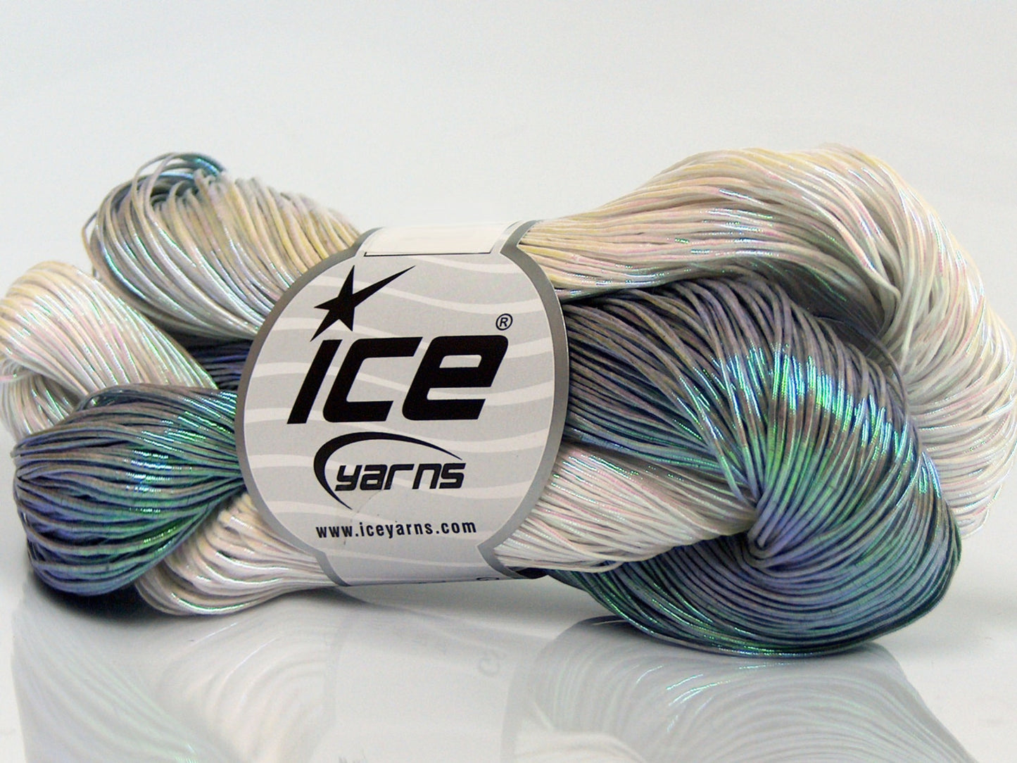 Lot of 3 x 100gr Skeins Ice Yarns HAND PAINTED COTTON (40% Cotton) Yarn Grey