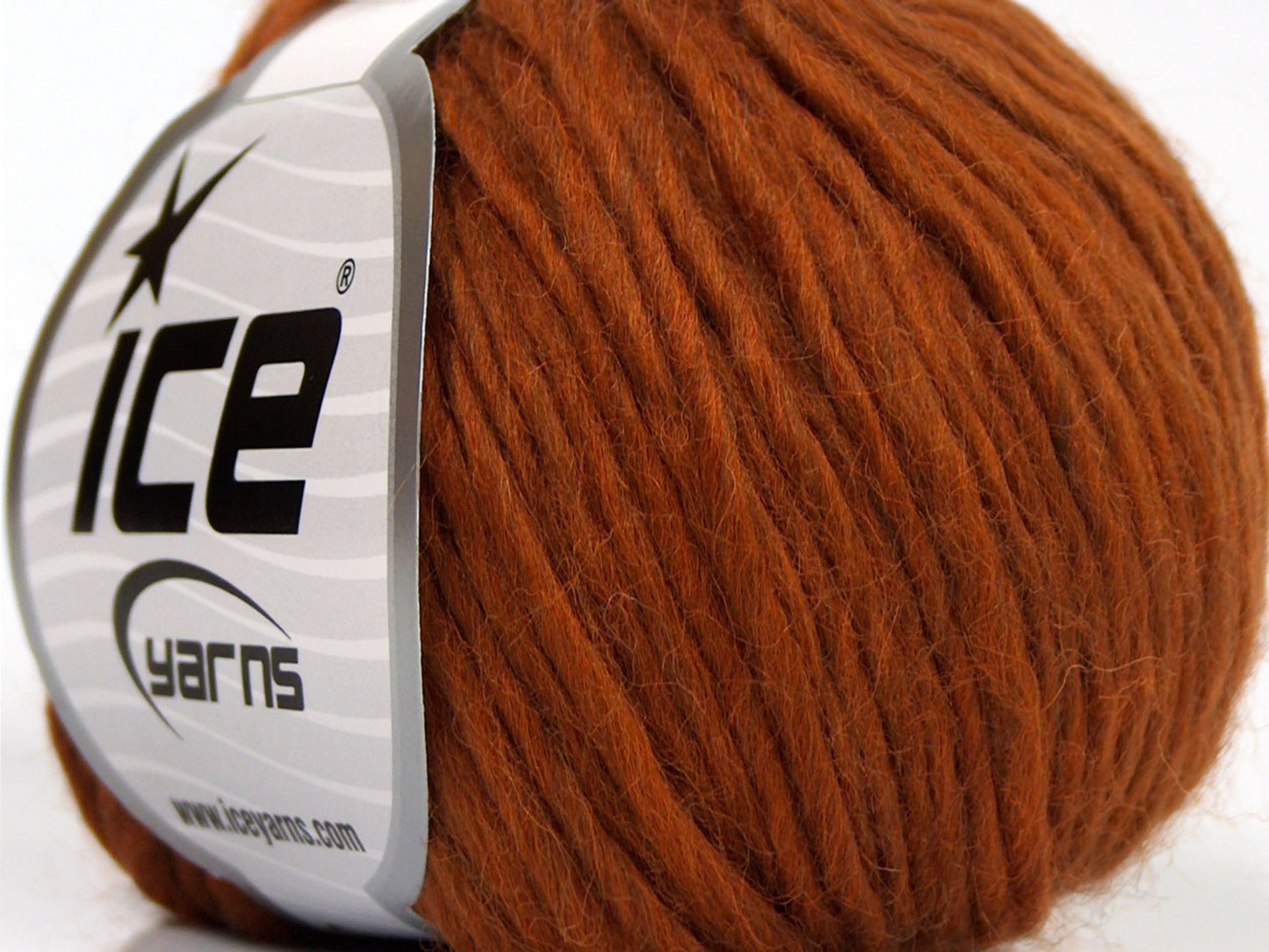 Lot of 8 Skeins Ice Yarns PURE WOOL CHUNKY (100% Wool) Yarn Terra Cotta