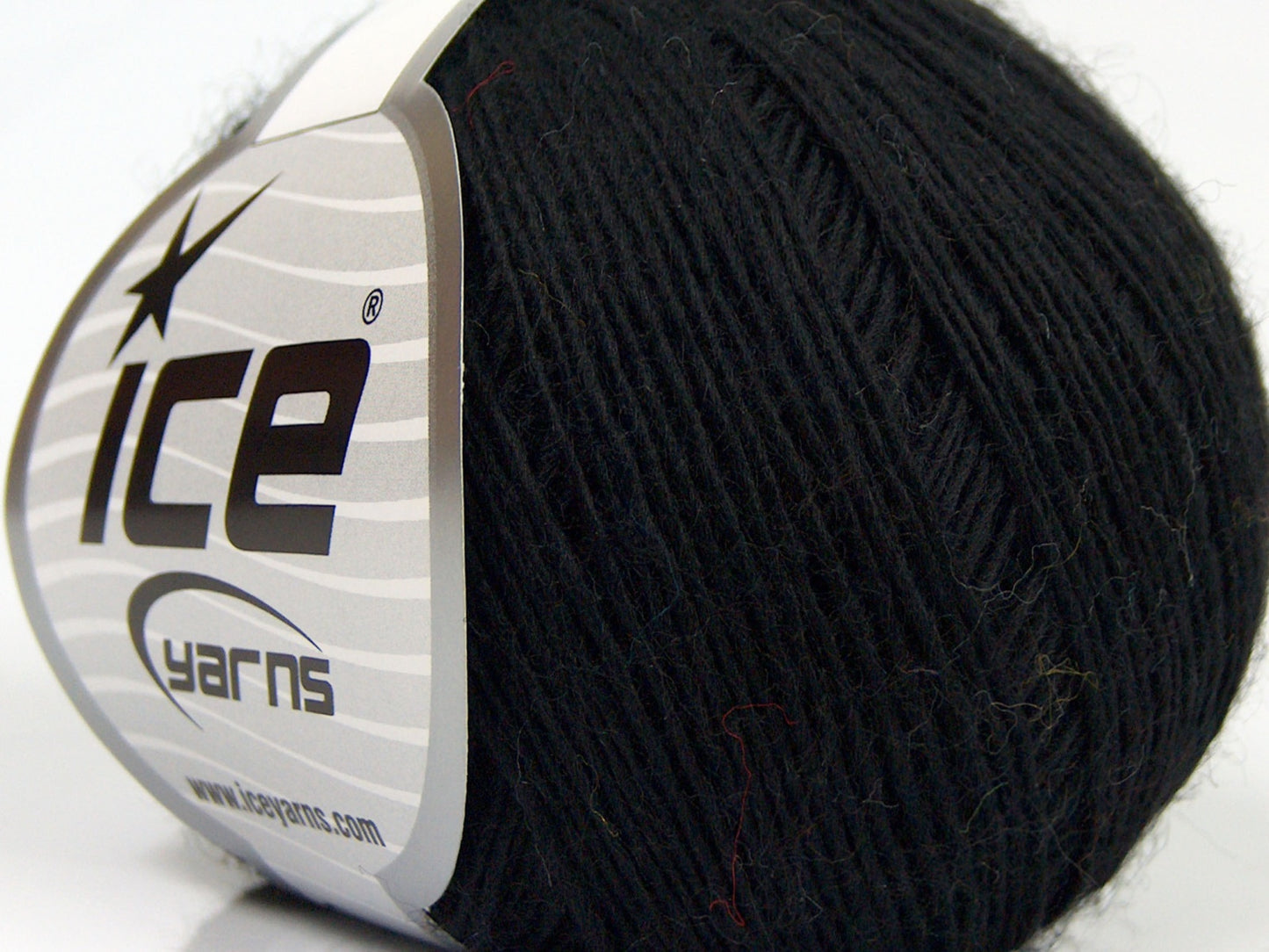 Lot of 8 Skeins Ice Yarns PURE WOOL FINE (100% Wool) Hand Knitting Yarn Black
