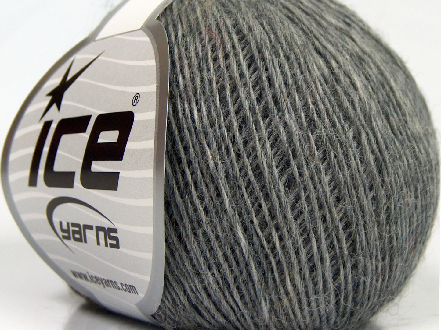 Lot of 8 Skeins Ice Yarns PURE WOOL FINE (100% Wool) Yarn Light Grey