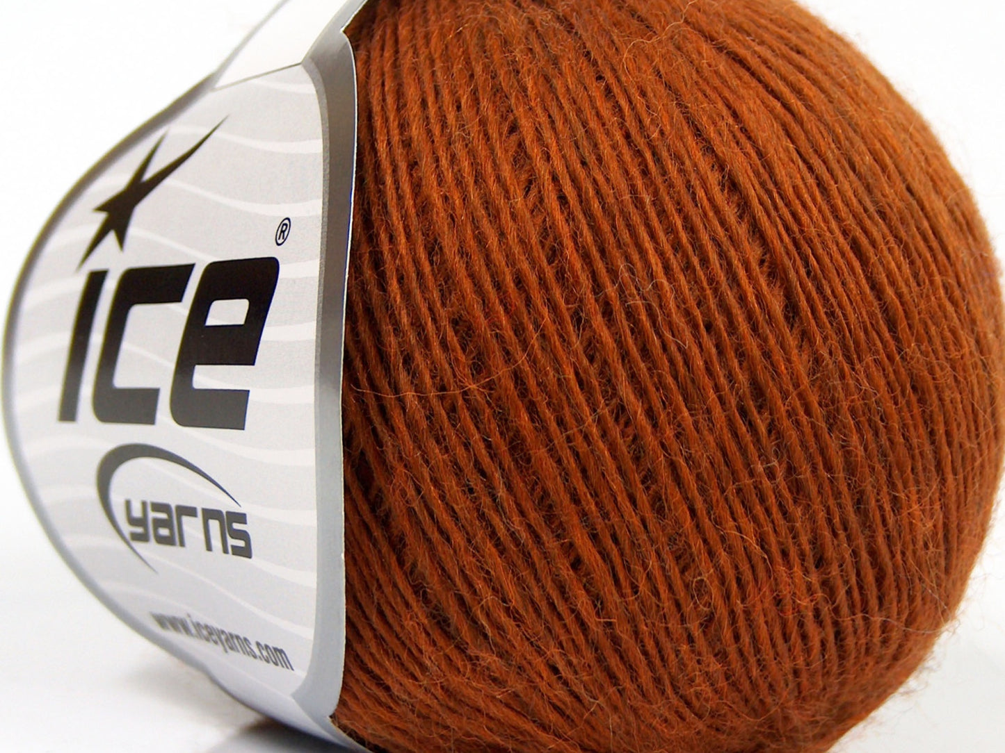 Lot of 8 Skeins Ice Yarns PURE WOOL FINE (100% Wool) Hand Knitting Yarn Copper