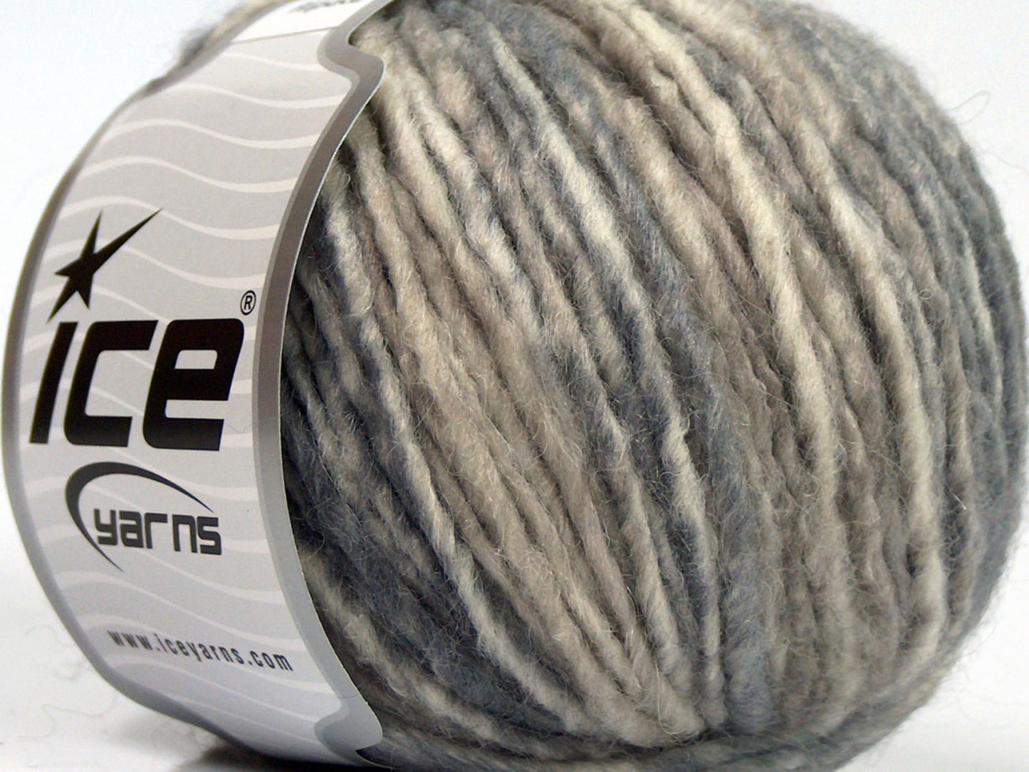Lot of 8 Skeins Ice Yarns ETNO ALPACA (25% Alpaca 50% Merino Wool) Yarn Grey Shades Camel