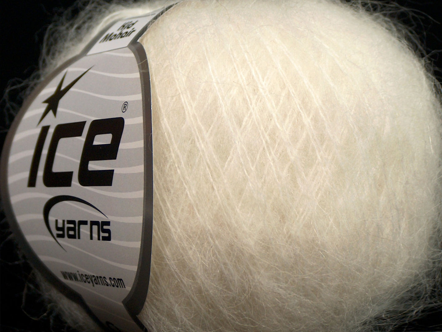 Lot of 10 Skeins Ice Yarns KID MOHAIR (50% Kid Mohair) Hand Knitting Yarn Ecru