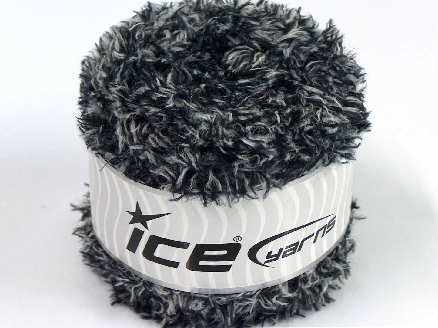 Lot of 2 x 150gr Skeins Ice Yarns SALE CAKES YARN (100% MicroFiber) Yarn Black White