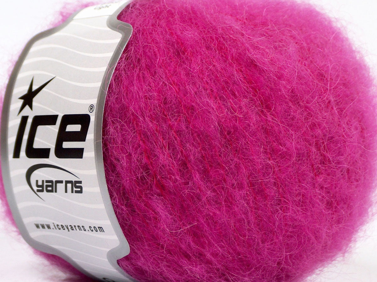 Lot of 8 Skeins Ice Yarns KID MOHAIR ALPACA LIGHT (41% Alpaca Superfine 41% Kid Mohair) Yarn Pink