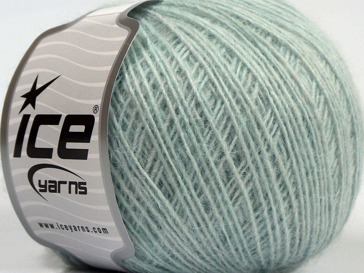 Lot of 8 Skeins Ice Yarns SALE WINTER (10% Wool) Hand Knitting Yarn Light Blue
