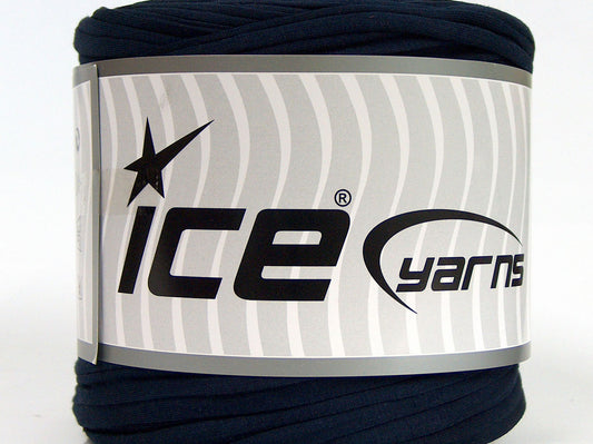 500 gr ICE YARNS UPCYCLED FABRIC 500 (95% Cotton 5% Elastan) Yarn Navy Blue