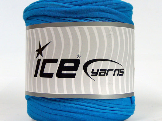 500 gr ICE YARNS UPCYCLED FABRIC 500 (95% Cotton 5% Elastan) Yarn Blue