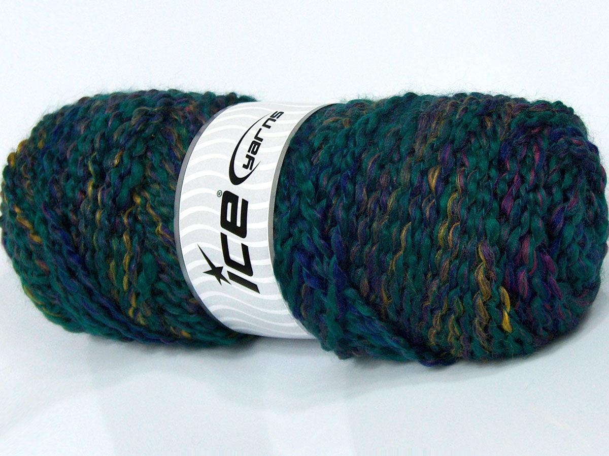 Lot of 2 x 175gr Skeins Ice Yarns MISC SALE Yarn Purple Green Shades Fuchsia