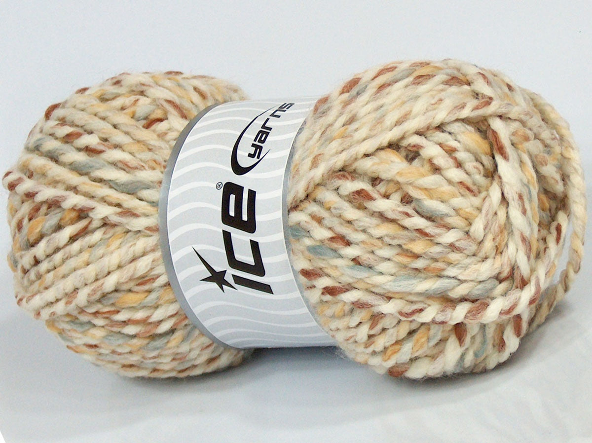 Lot of 4 x 100gr Skeins Ice Yarns MISC SALE Yarn Cream Gold Grey Brown Camel