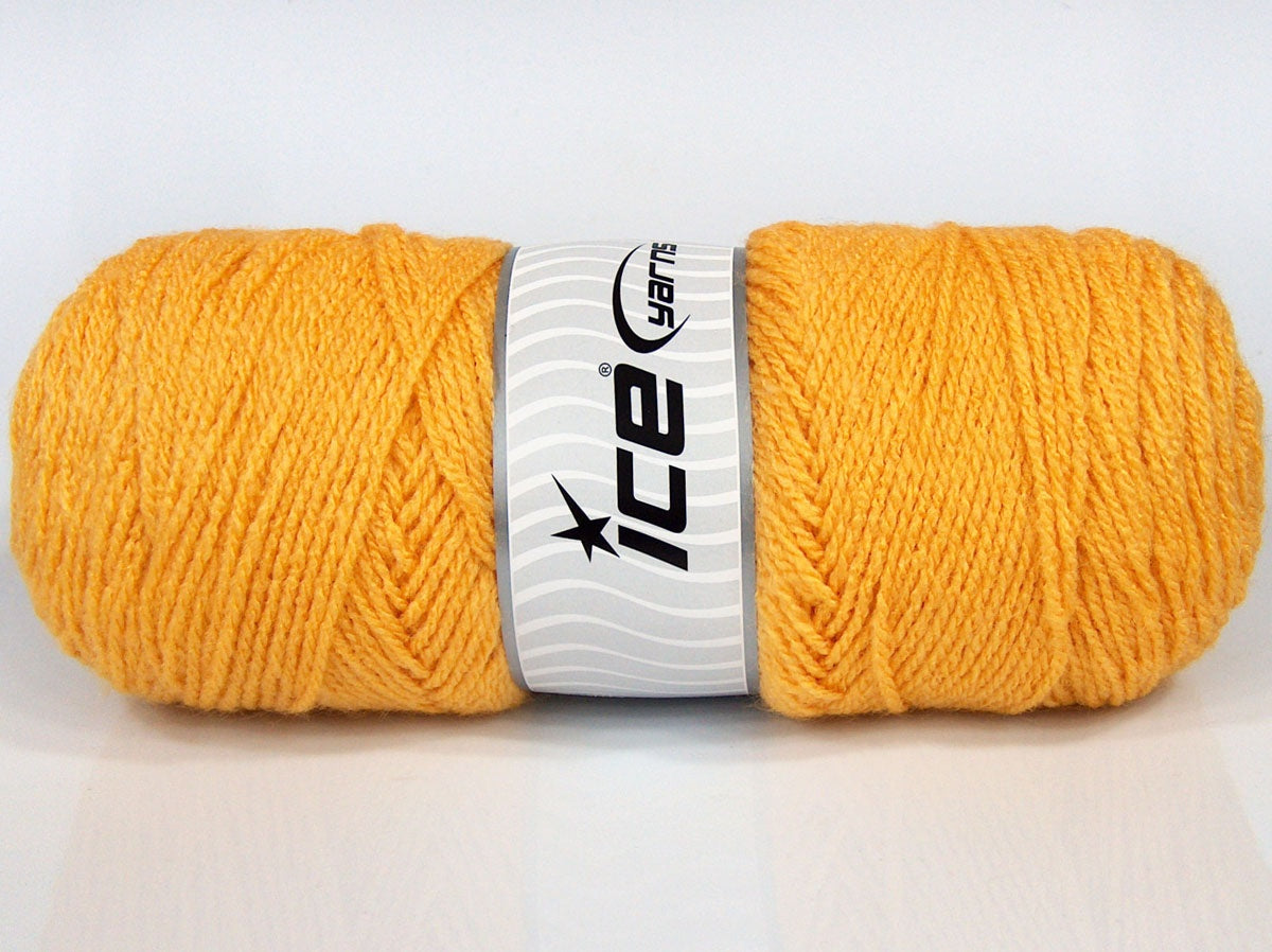 Lot of 2 x 150gr Skeins Ice Yarns SALE PLAIN Hand Knitting Yarn Gold