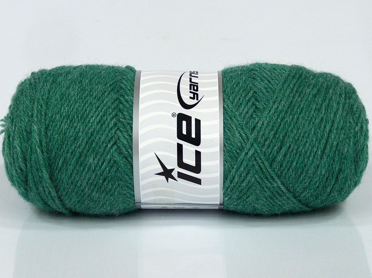 Lot of 4 x 90gr Skeins Ice Yarns SALE PLAIN Hand Knitting Yarn Green