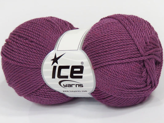 Lot of 4 x 90gr Skeins Ice Yarns TARAPOTO Hand Knitting Yarn Purple