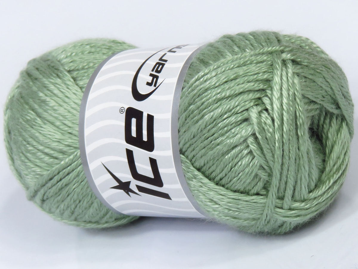 Lot of 4 x 100gr Skeins Ice Yarns SALE PLAIN Hand Knitting Yarn Water Green