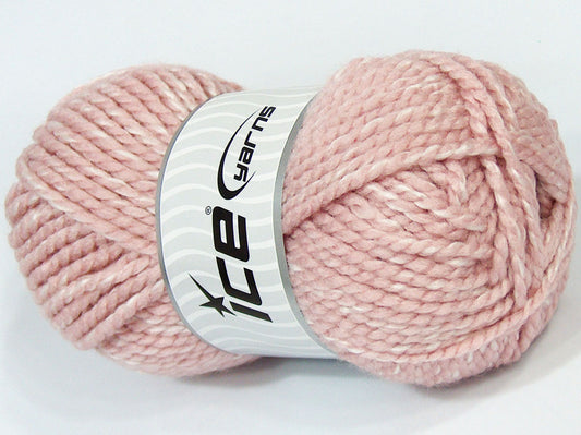 Lot of 4 x 100gr Skeins Ice Yarns SALE PLAIN Hand Knitting Yarn Pink Cream
