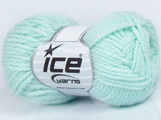 Lot of 8 Skeins Ice Yarns SALE PLAIN Hand Knitting Yarn Mint Green