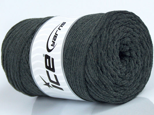 250 gr ICE YARNS MACRAME CHENILLE (100% MicroFiber) Yarn Dark Grey