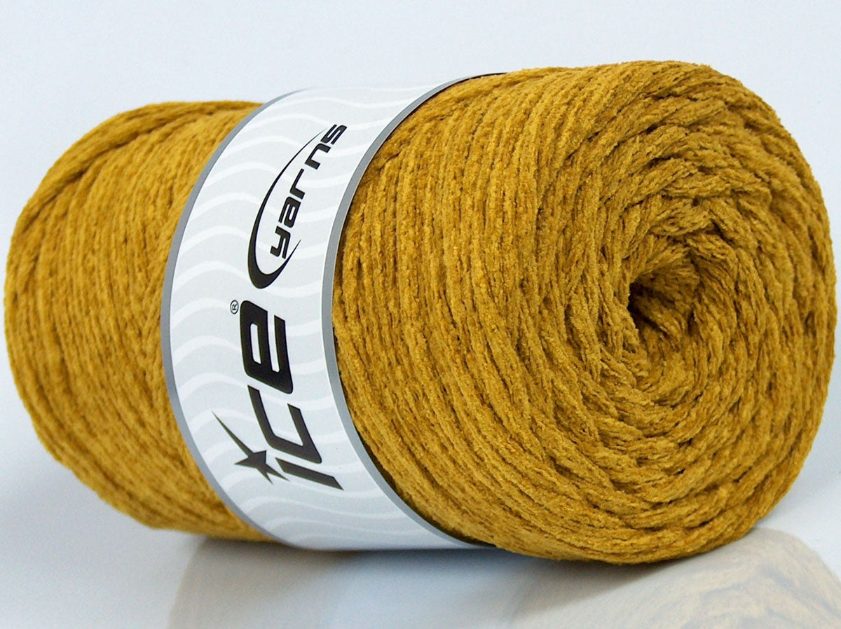 250 gr ICE YARNS MACRAME CHENILLE (100% MicroFiber) Yarn Olive Green