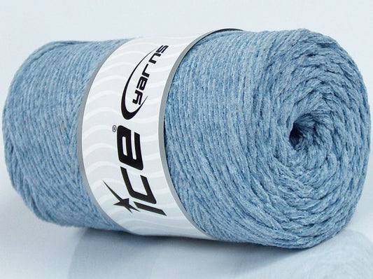 250 gr ICE YARNS MACRAME CHENILLE (100% MicroFiber) Yarn Light Blue