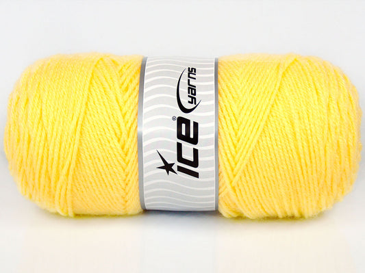 Lot of 2 x 155gr Skeins Ice Yarns SALE PLAIN Hand Knitting Yarn Yellow