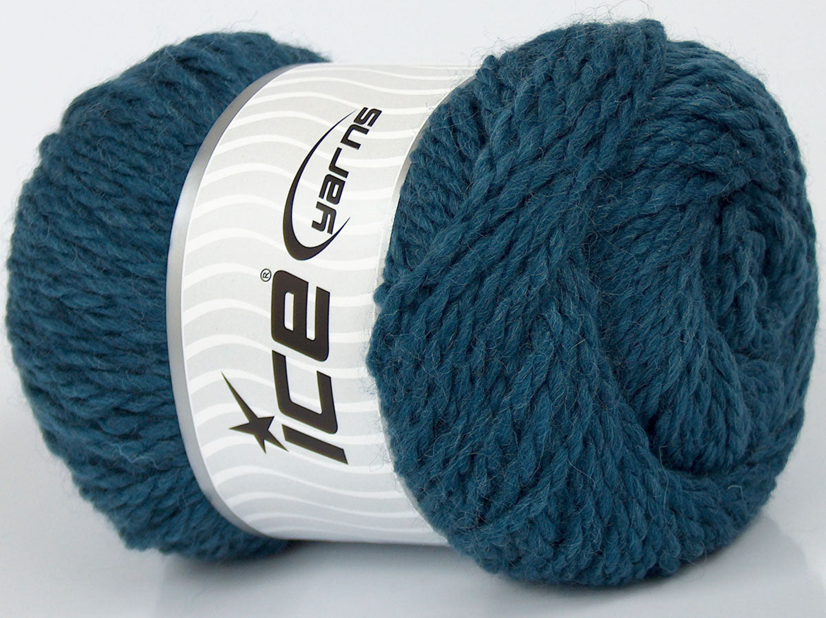 Lot of 4 x 85gr Skeins Ice Yarns SALE WINTER (50% Wool) Hand Knitting Yarn Navy