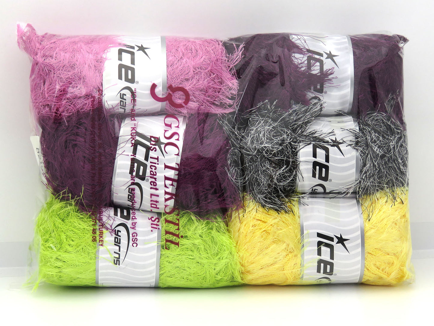 Mixed Lot Multicolor Eyelash Bulky Types fnt2-82191