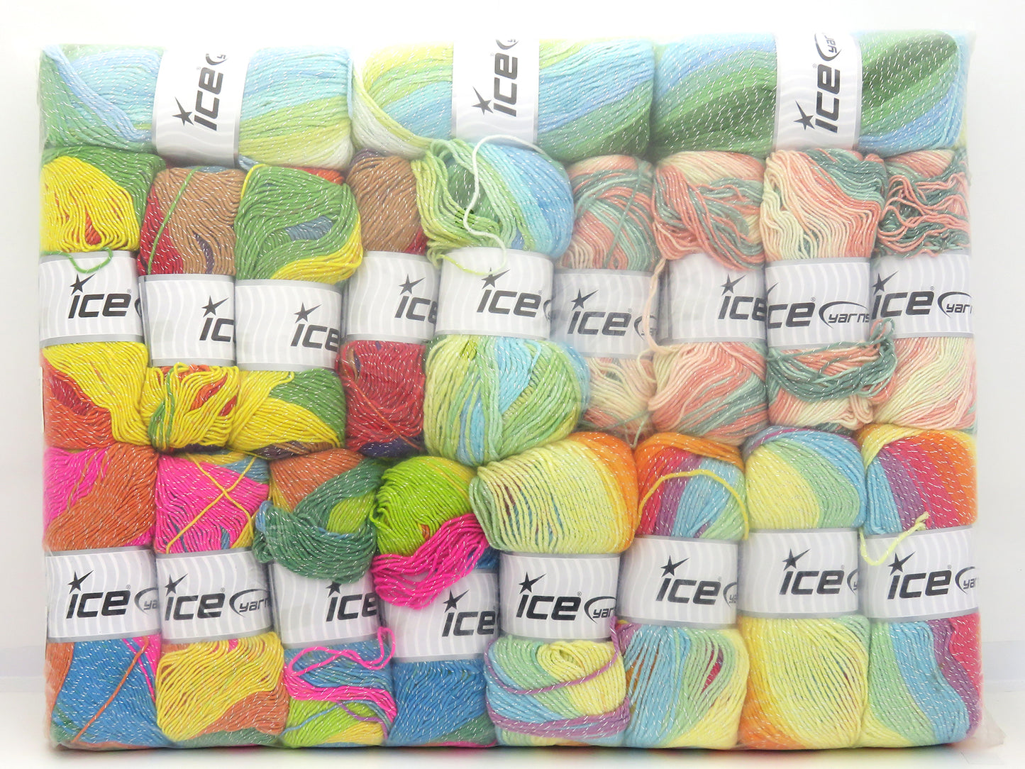 Mixed Lot Multicolor Magic Glitz Yarns fnt2-83149