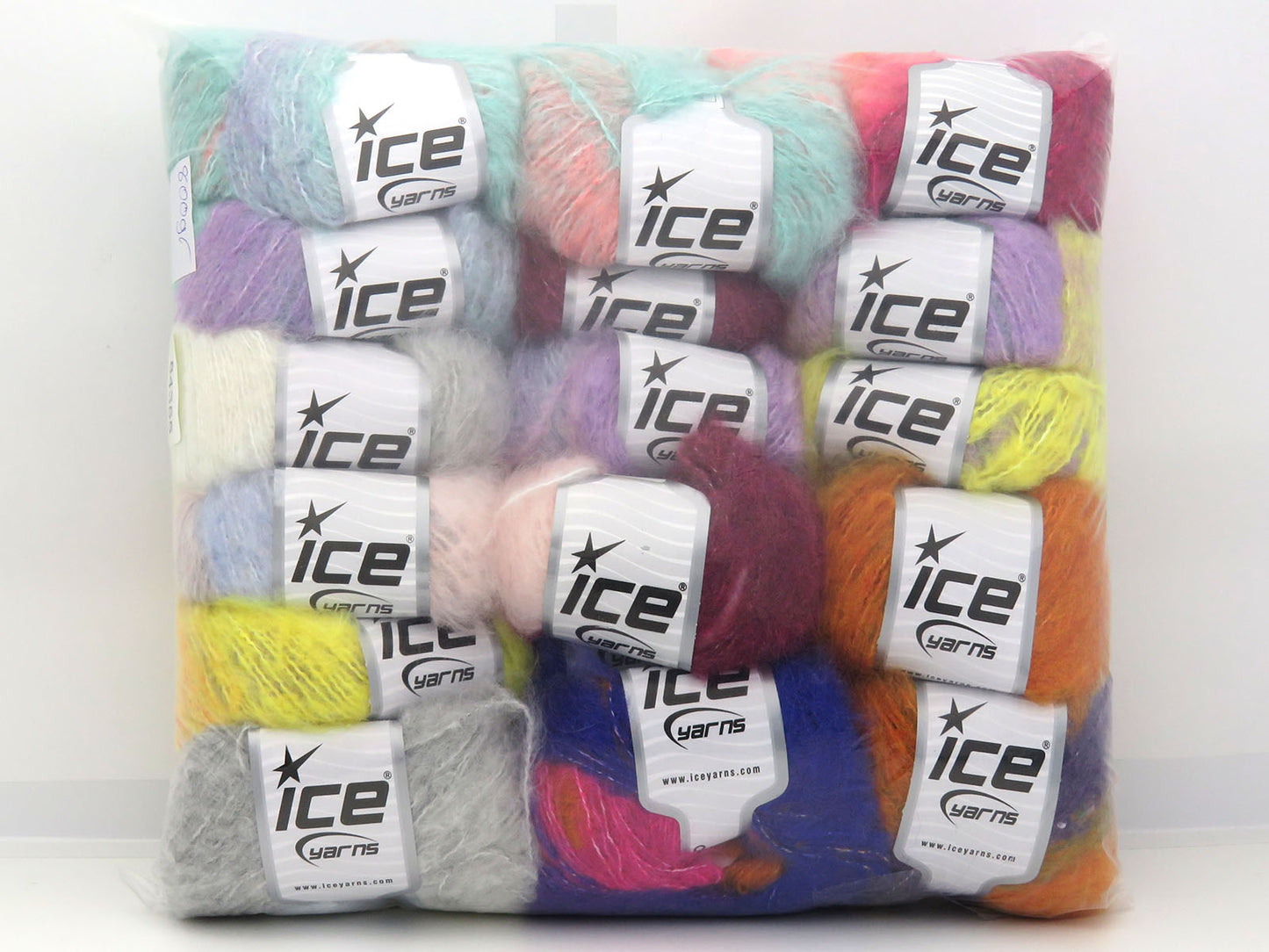 Mixed Lot Multicolor Chancy Mohair Yarns fnt2-84355