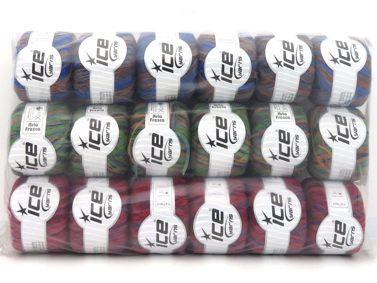 Mixed Lot Multicolor Aria Fresca Yarns fnt2-84512