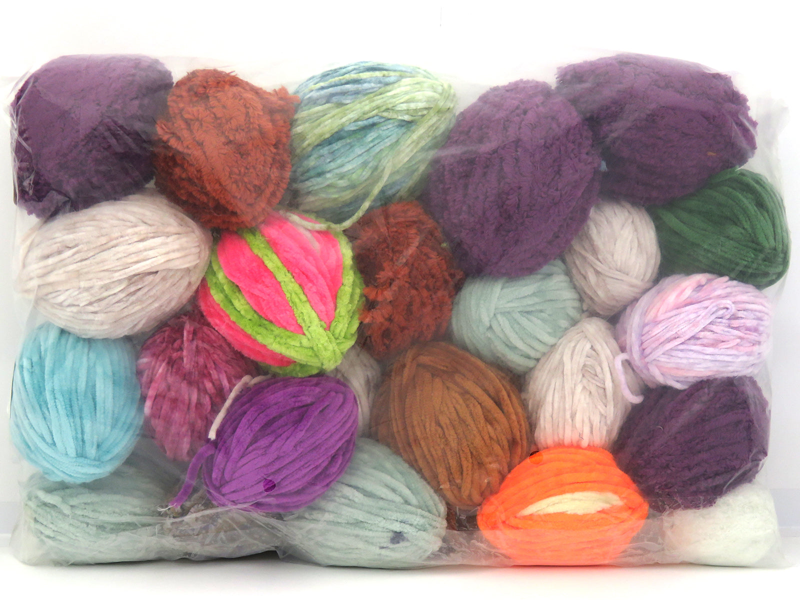 Mixed Lot Multicolor MicroFiber Leftover Yarns fnt2-83703