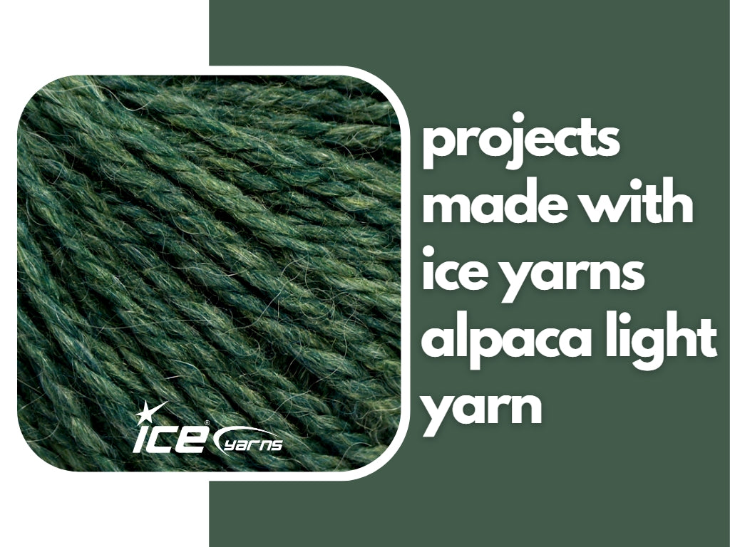 Projects Made with Ice Yarns Alpaca Light Yarn