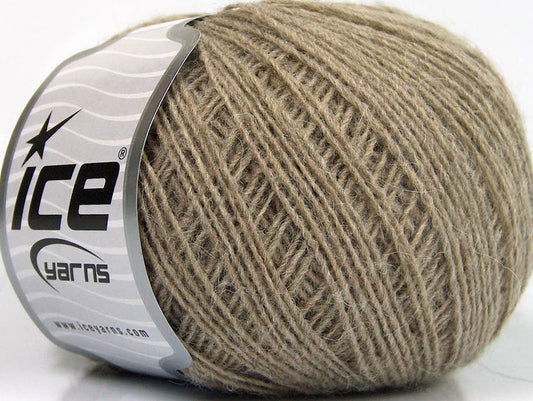 Lot of 8 Skeins ICE PERU ALPACA FINE (25% Alpaca 50% Merino Wool) Yarn Camel