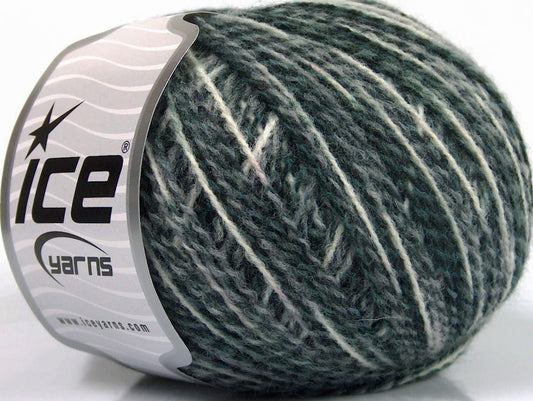 Lot of 8 Skeins ICE SALE WINTER (50% Wool) Hand Knitting Yarn Grey Shades
