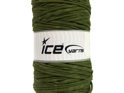 400 gr ICE UPCYCLED FABRIC (95% Cotton 5% Elastan) Yarn Forest Green