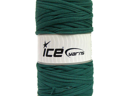 400 gr ICE UPCYCLED FABRIC (95% Cotton 5% Elastan) Hand Knitting Yarn Teal