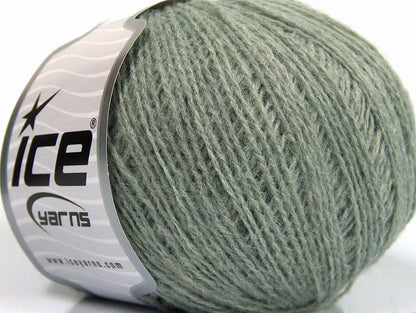 Lot of 8 Skeins ICE WOOL FINE 30 (30% Wool) Hand Knitting Yarn Light Grey