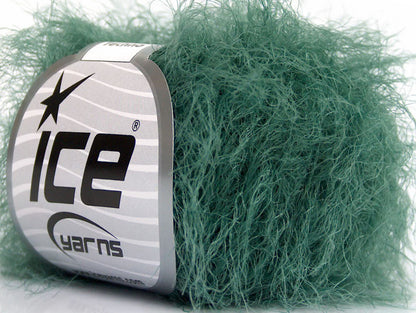 Lot of 8 Skeins ICE TECHNO Hand Knitting Yarn Green