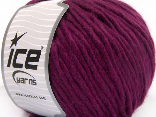 Lot of 4 x 100gr Skeins ICE ACRYL SUPERBULKY Hand Knitting Yarn Fuchsia